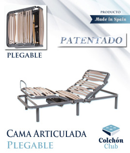 Somier articulado plegable para facilitar su transporte Ref DB10000