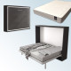 Pack Cama Abatible Horizontal y Colchón viscoelástico Ref N52000