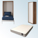 Pack Cama Abatible Vertical y Colchón Viscoelastico Ref N81000