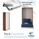 Pack Cama Abatible Vertical y Colchón Viscoelastico Ref N81000