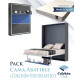 Pack Cama Abatible Vertical con estante sincronizado y colchón viscoelástico Ref N49000