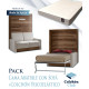 Pack Cama Abatible Vertical con Sofá y Colchón Viscoelastico Ref N28000