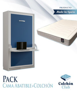 Cama Abatible Vertical con Escritorio Ref N60000