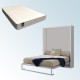 Pack Cama Abatible Vertical con Apertura Eléctrica y Colchón Viscoelastico Ref N74000