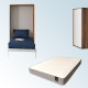 Pack Cama Abatible Vertical con Sofá y Colchón Viscoelastico Ref N71000