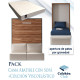 Pack Cama Abatible Vertical con Sofá y Colchón Viscoelastico Ref N71000