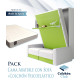 Pack Cama Abatible Vertical con estante, Sofá y Colchón Viscoelastico Ref N29000