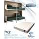 Pack Litera Abatible Horizontal con opción de Altillo y Colchones Viscoelásticos Ref N32000
