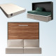 Pack Cama Abatible Horizontal con Sofá y Colchón Viscoelastico Ref N72000
