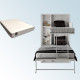 Pack Litera Abatible Vertical con cama matrimonial y Colchones Viscoelasticos Ref N27000