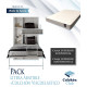 Pack Litera Abatible Vertical con cama matrimonial y Colchones Viscoelasticos Ref N27000