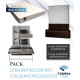 Pack Litera Abatible Vertical Matrimonial con Sofá y Colchones Viscoelásticos Ref N39000