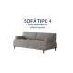 Cama Abatible Horizontal con Sofá disponible en diferentes medidas y colores Ref N34100
