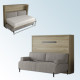 Cama Abatible Horizontal con Sofá disponible en diferentes medidas y colores Ref N34100