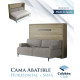 Cama Abatible Horizontal con Sofá disponible en diferentes medidas y colores Ref N34100