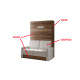 Cama Abatible Vertical con Sofá disponible en diferentes medidas y colores Ref N15100