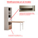 Mesa de estudio abatible con librería Ref N68000