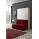 Cama Abatible Vertical con Sofá disponible en diferentes medidas y colores Ref N15200