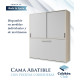 Cama Abatible Matrimonial disponible en medidas Individuales con armario de puertas correderas Ref Z22000