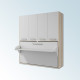 Cama Abatible con escritorio y armario Ref Z25000