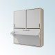 Cama Abatible con escritorio y armario Ref Z27000