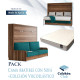 Pack Cama Abatible Horizontal con Sofá y Colchón Viscoelastico Ref N43000