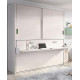 Cama Abatible con escritorio y armario de puertas correderas Ref Y72000