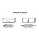Pack Cama Abatible Vertical sobreelevada y Colchón Viscoelasticos Ref N85000