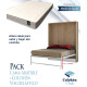 Pack Cama Abatible Vertical sobreelevada y Colchón Viscoelasticos Ref N85000