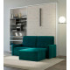 Cama Abatible Vertical con Sofá Chaiselongue Ref N87000