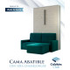 Cama Abatible Vertical con Sofá Chaiselongue Ref N87000