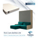 Pack Cama Abatible con Sofá Chaiselongue y Colchón Viscoelastico Ref N93000