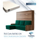 Pack Cama Abatible Horizontal con Sofá Chaiselongue y Colchón Viscoelastico Ref N94000