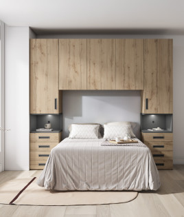 Dormitorio puente matrimonial disponible en diferentes medidas Ref Z24-55