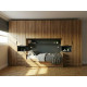 Dormitorio puente con cama nido y armarios laterales Ref YC519