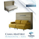 Cama Abatible Horizontal con Sofá disponible en diferentes medidas y colores Ref N34100
