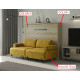 Cama Abatible Horizontal con Sofá disponible en diferentes medidas y colores Ref N34100