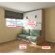 Cama Abatible Horizontal con Armario y Sofá Ref N97000