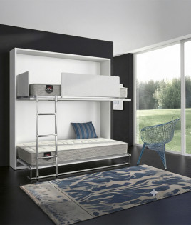 Pack litera abatible horizontal y colchones de 90x190 cm Ref N25000-90