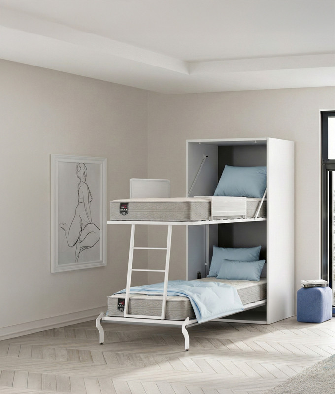 Pack Litera Abatible Vertical y Colchones de 90x190 cm Ref N26000-90