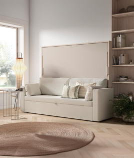 Cama Abatible Horizontal con Sofá y Arcón Ref Z29000
