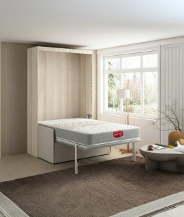 Pack Cama Abatible Vertical con Sofá y colchón Pikolin Ref Z30000