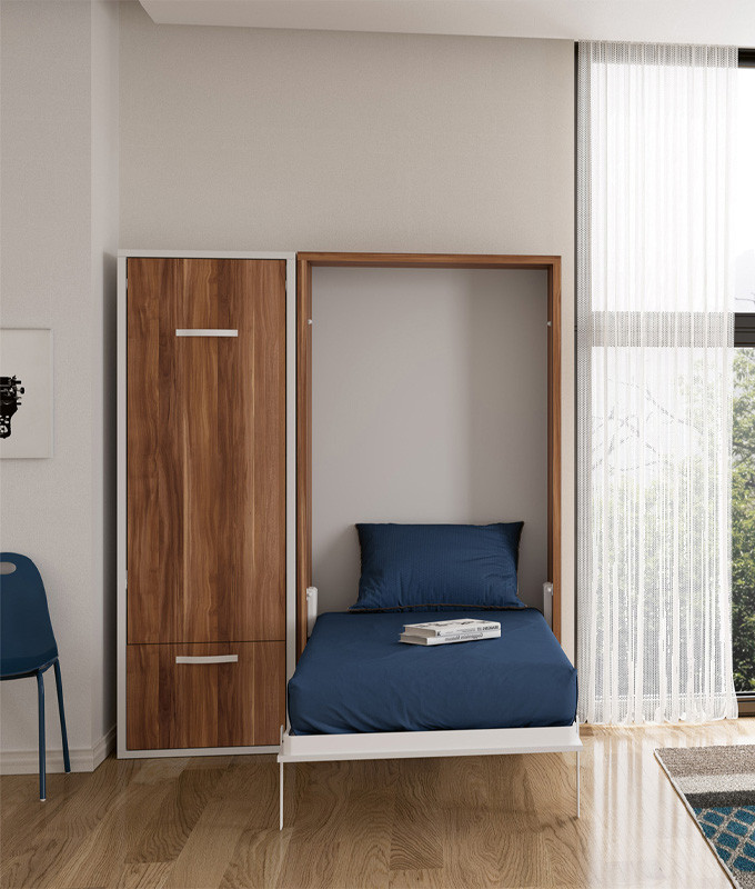 Cama Abatible Vertical con apertura de patas por gravedad Ref N79000