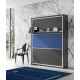 Cama Abatible Vertical con estante sincronizado y puerta en 3 colores Ref N47000