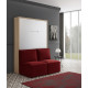 Cama Abatible Vertical con Sofá disponible en diferentes medidas y colores Ref N15200