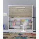 Cama Abatible con Zona de Estudio disponible en diferentes medidas y colores Ref N17000