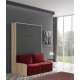 Cama Abatible Vertical con Sofá disponible en diferentes medidas y colores Ref N40000