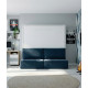 Cama Abatible Horizontal con Sofá disponible en diferentes medidas y colores Ref N45000
