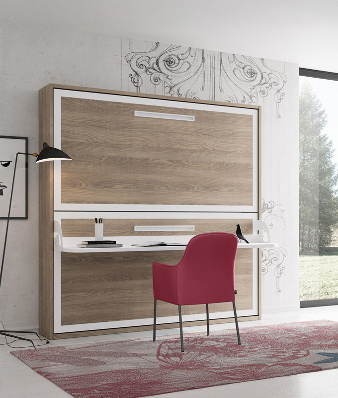 Litera Abatible Horizontal con Escritorio y Altillo opcional Ref N31000