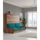 Cama Abatible Horizontal con Sofá disponible en diferentes medidas y colores Ref N41000
